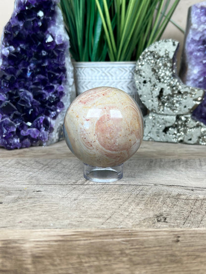 Polychrome Jasper Sphere 63mm (2.5 inches) - Purple Door Alchemy