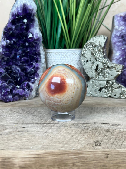Polychrome Jasper Sphere 63mm (2.5 inches) - Purple Door Alchemy