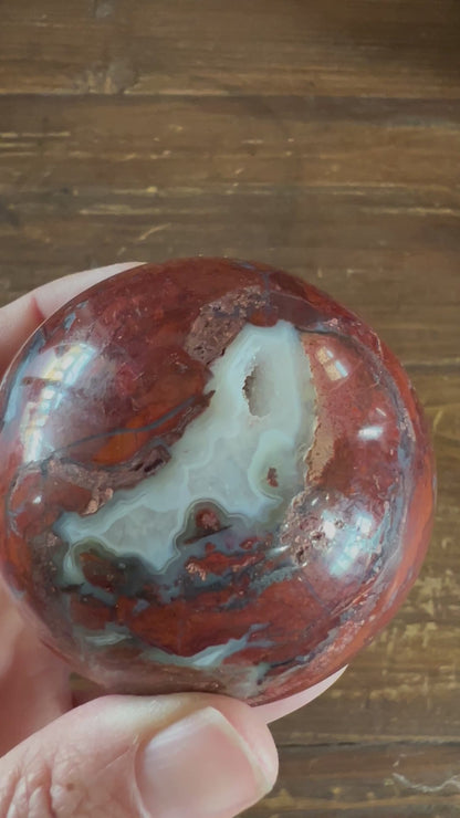 61mm (2.4 inches) Red Jasper Sphere