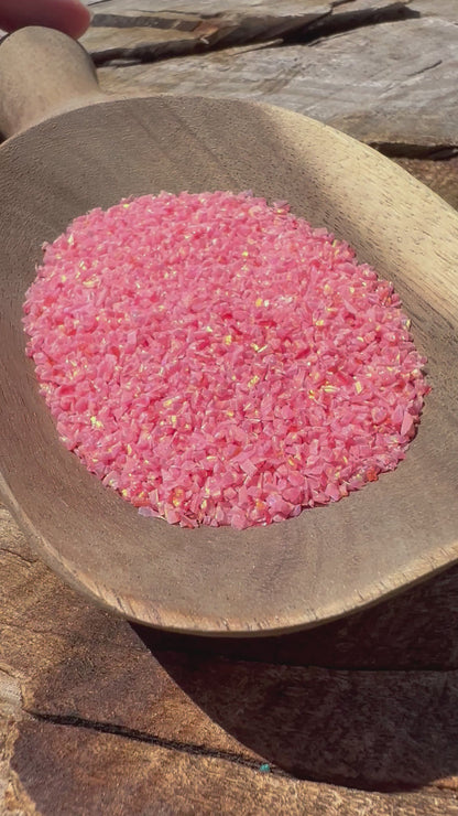 Crushed Synthetic Salmon Pink Opal - Bello Opal - OP24