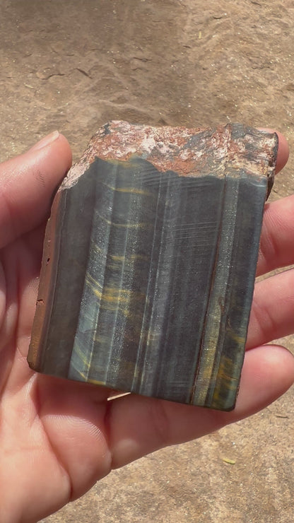 Blue Tigers Eye Slab 68g