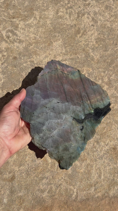 Sunset Labradorite Polished Slab 580g