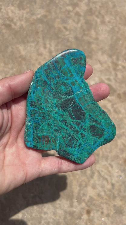 Peruvian Chrysocolla Slab 156g