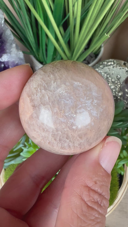 Peach Moonstone Sphere 39mm (1.53in)