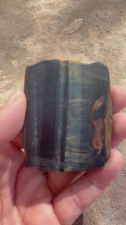 Blue Tigers Eye Slab 48g