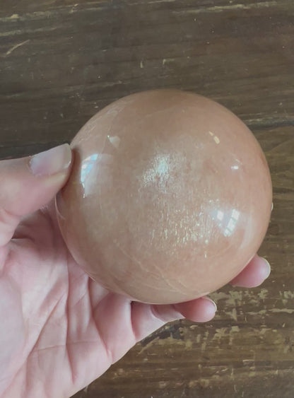 75mm (2.9 inches) Peach Moonstone Sphere