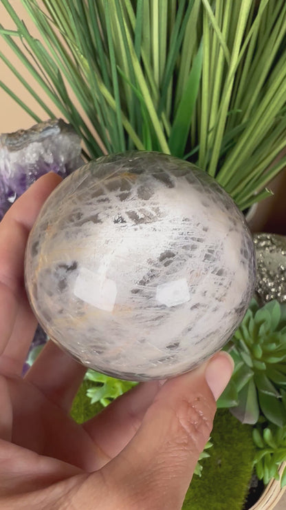 Black Moonstone Sphere 67mm (2.6 inches)