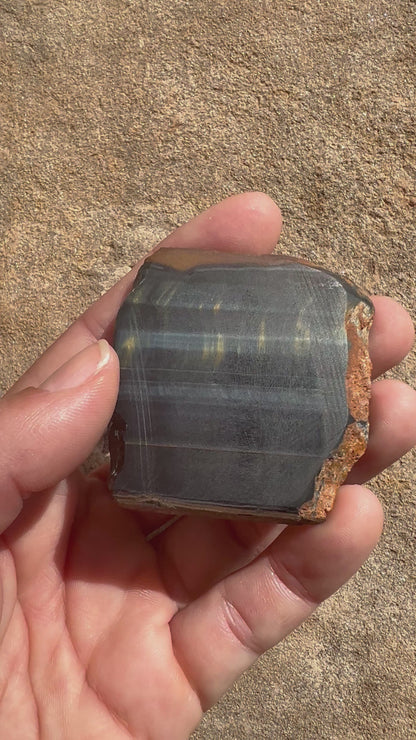 Blue Tigers Eye Slab 36g