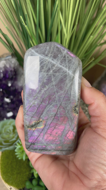 Polished Sunset Labradorite Freeform 437g