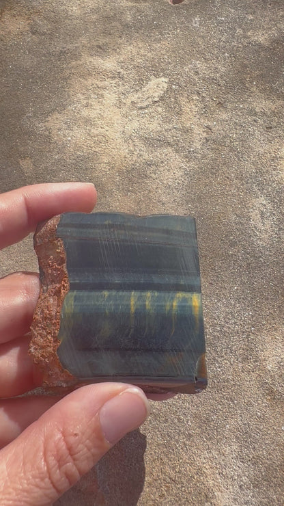 Blue Tigers Eye Slab 50g