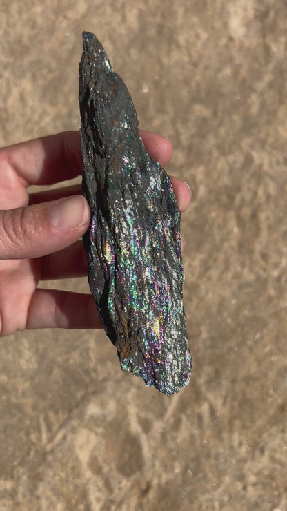 Iridescent Rainbow Hematite Specimen 136g