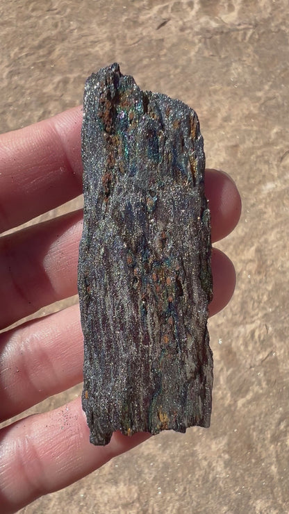 Iridescent Rainbow Hematite Specimen 48g