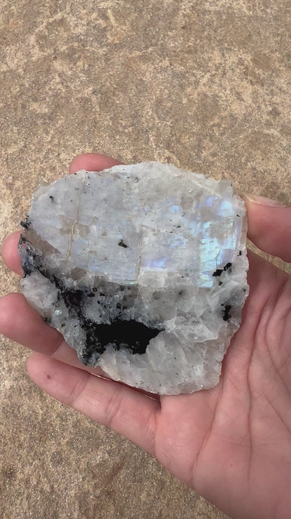 Rainbow Moonstone Polished Slab 88g