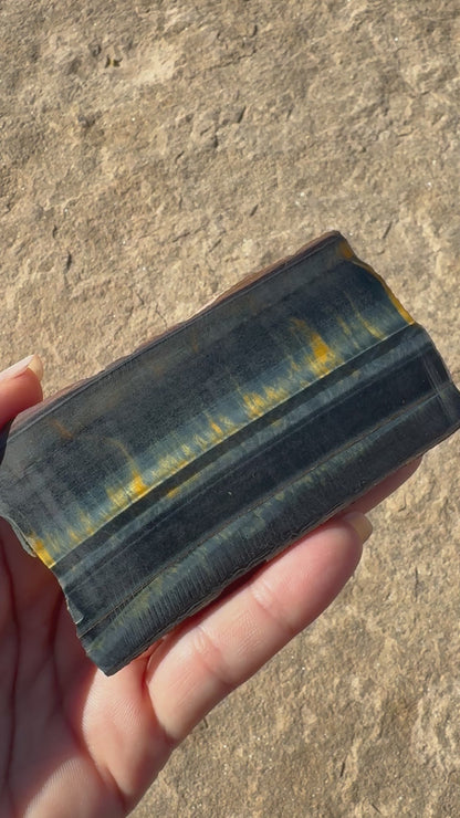 Blue Tigers Eye Slab 81g