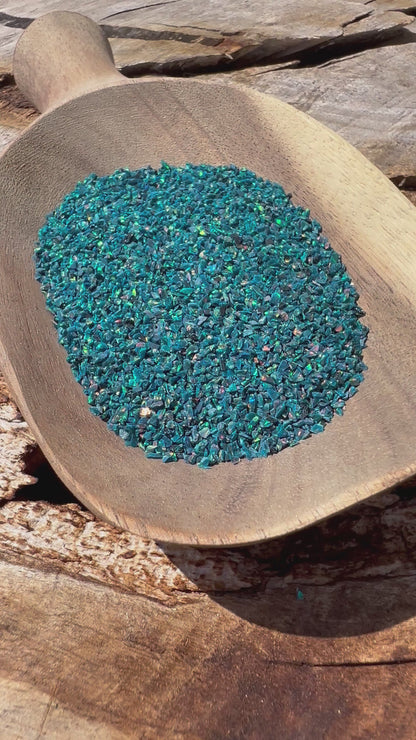 Crushed Synthetic Space Blue Opal - Bello Opal - OP29