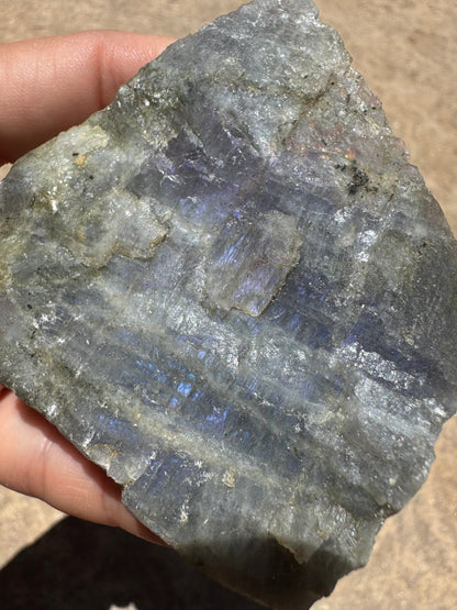 Purple Flash Labradorite Polished Slab 88g - Purple Door Alchemy