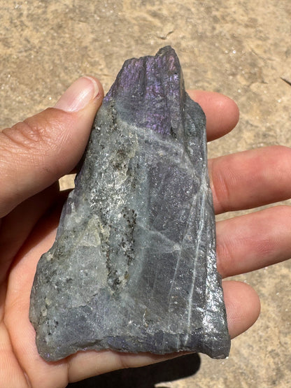 Purple Flash Labradorite Polished Slab 97g - Purple Door Alchemy
