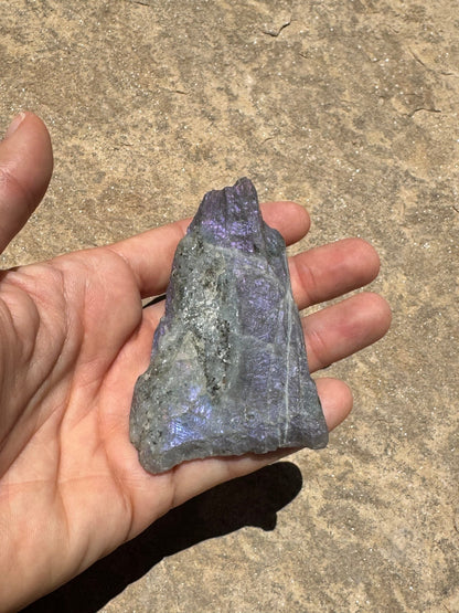 Purple Flash Labradorite Polished Slab 97g - Purple Door Alchemy