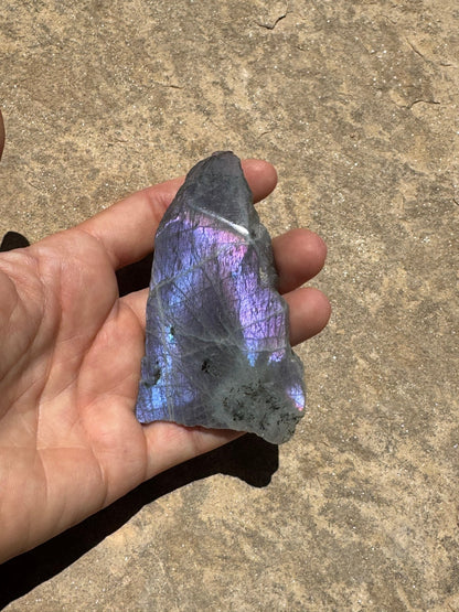 Purple Flash Labradorite Polished Slab 97g - Purple Door Alchemy