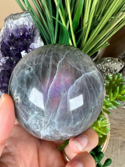 Purple Labradorite Sphere 73mm/2.9in - Purple Door Alchemy