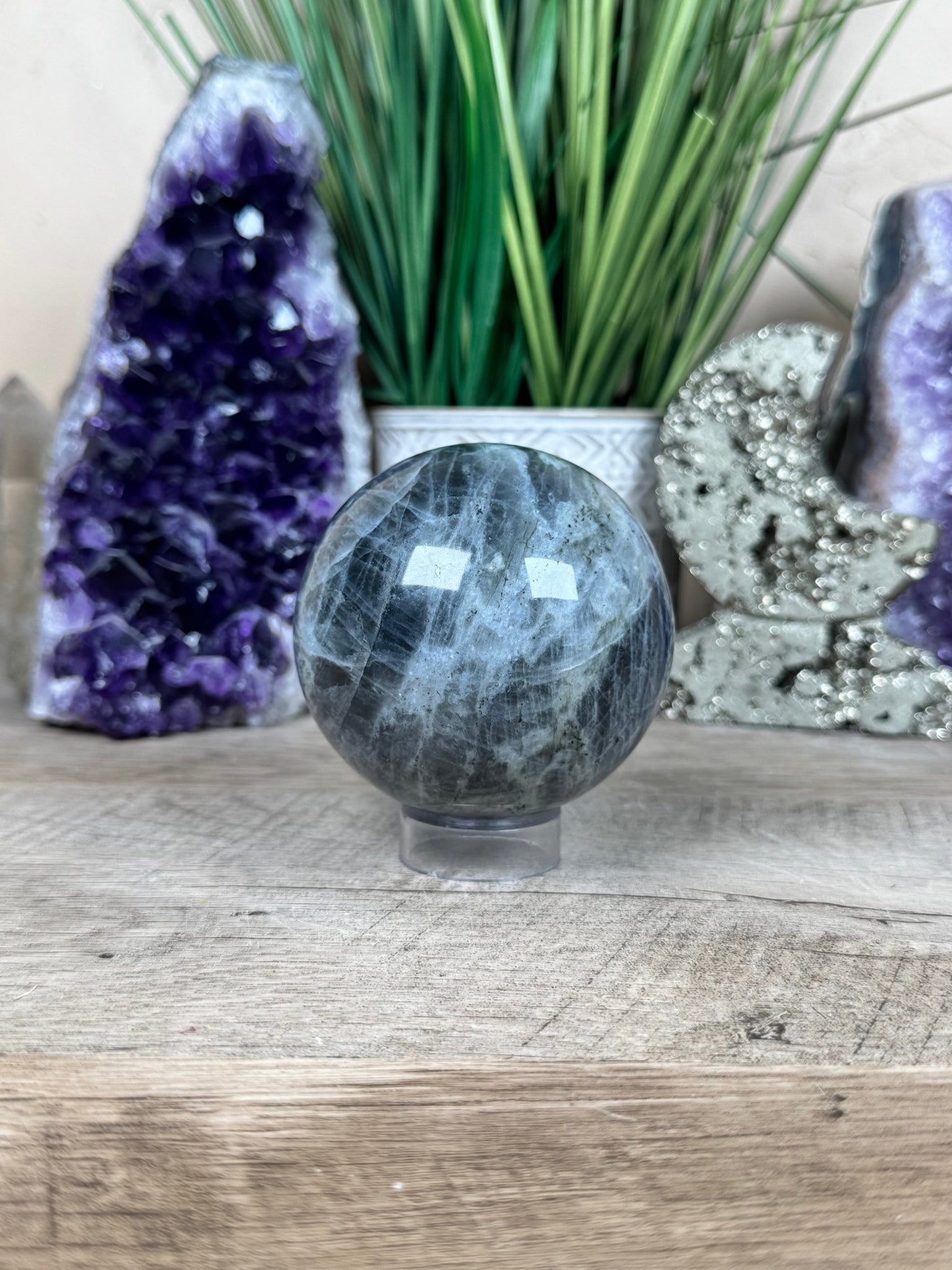 Purple Labradorite Sphere 73mm/2.9in - Purple Door Alchemy