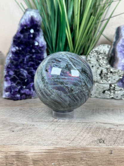 Purple Labradorite Sphere 85mm/3.3in - Purple Door Alchemy