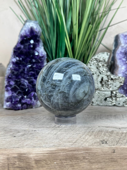 Purple Labradorite Sphere 85mm/3.3in - Purple Door Alchemy