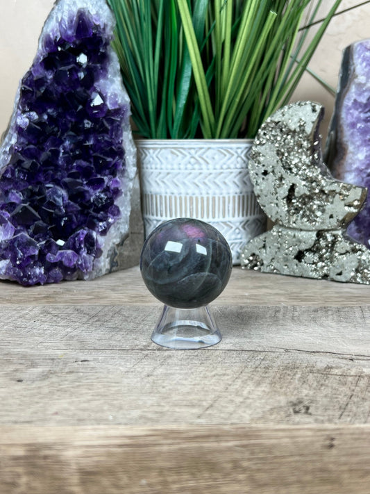 Purple Labradorite Sphere - Purple Door Alchemy