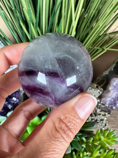 Rainbow Fluorite Sphere 50mm/ 2.06in - Purple Door Alchemy