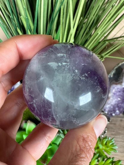 Rainbow Fluorite Sphere 50mm/ 2.06in - Purple Door Alchemy