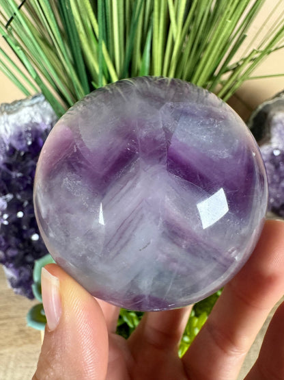 Rainbow Fluorite Sphere 66mm/ 2.63in - Purple Door Alchemy