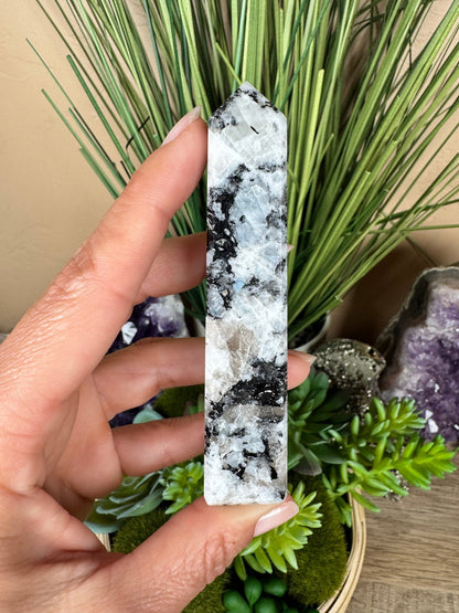 Rainbow Moonstone Obelisk - Purple Door Alchemy