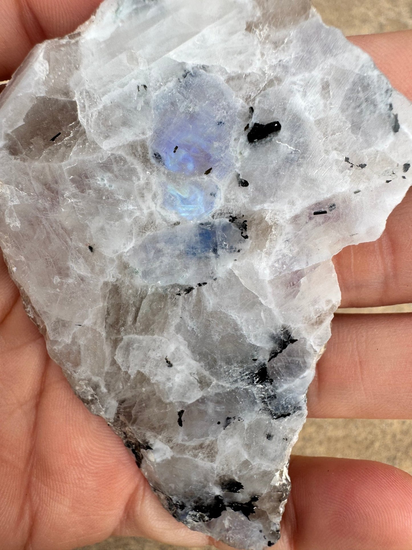 Rainbow Moonstone Polished Slab 46g - Purple Door Alchemy