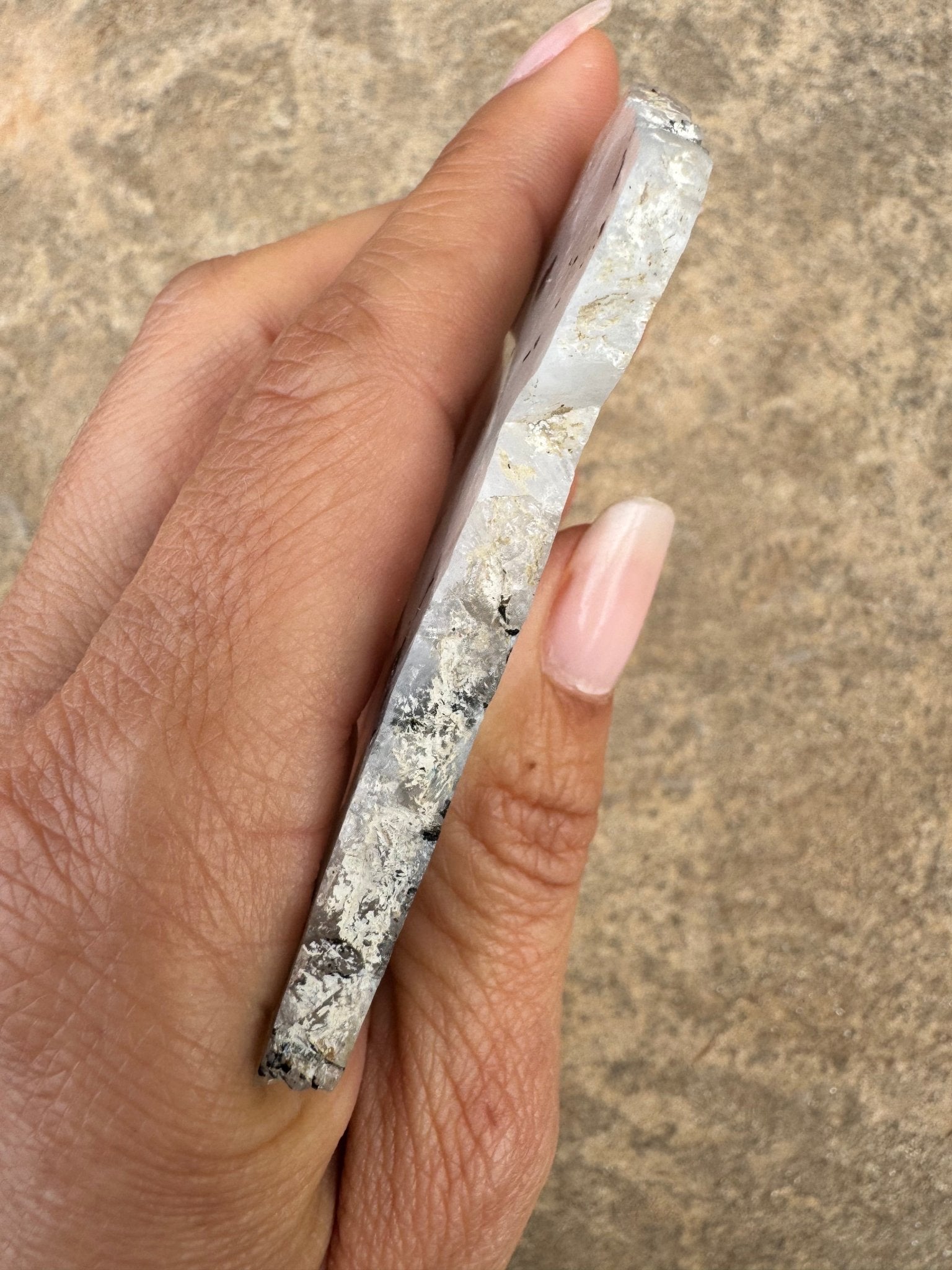 Rainbow Moonstone Polished Slab 46g - Purple Door Alchemy