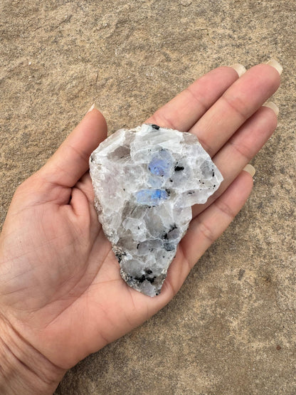 Rainbow Moonstone Polished Slab 46g - Purple Door Alchemy