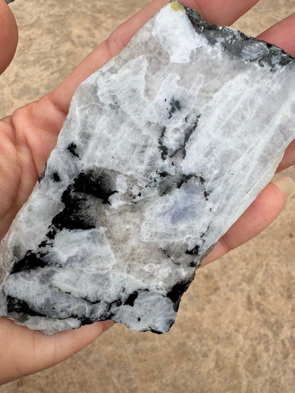 Rainbow Moonstone Polished Slab 80g - Purple Door Alchemy