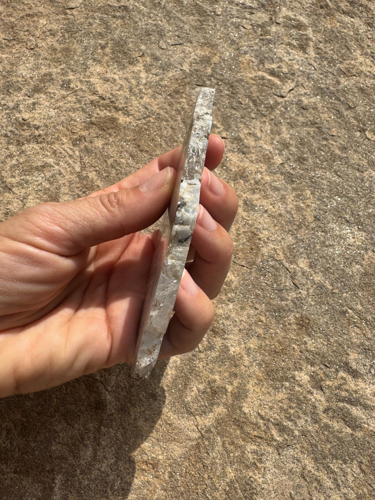 Rainbow Moonstone Polished Slab 84g - Purple Door Alchemy