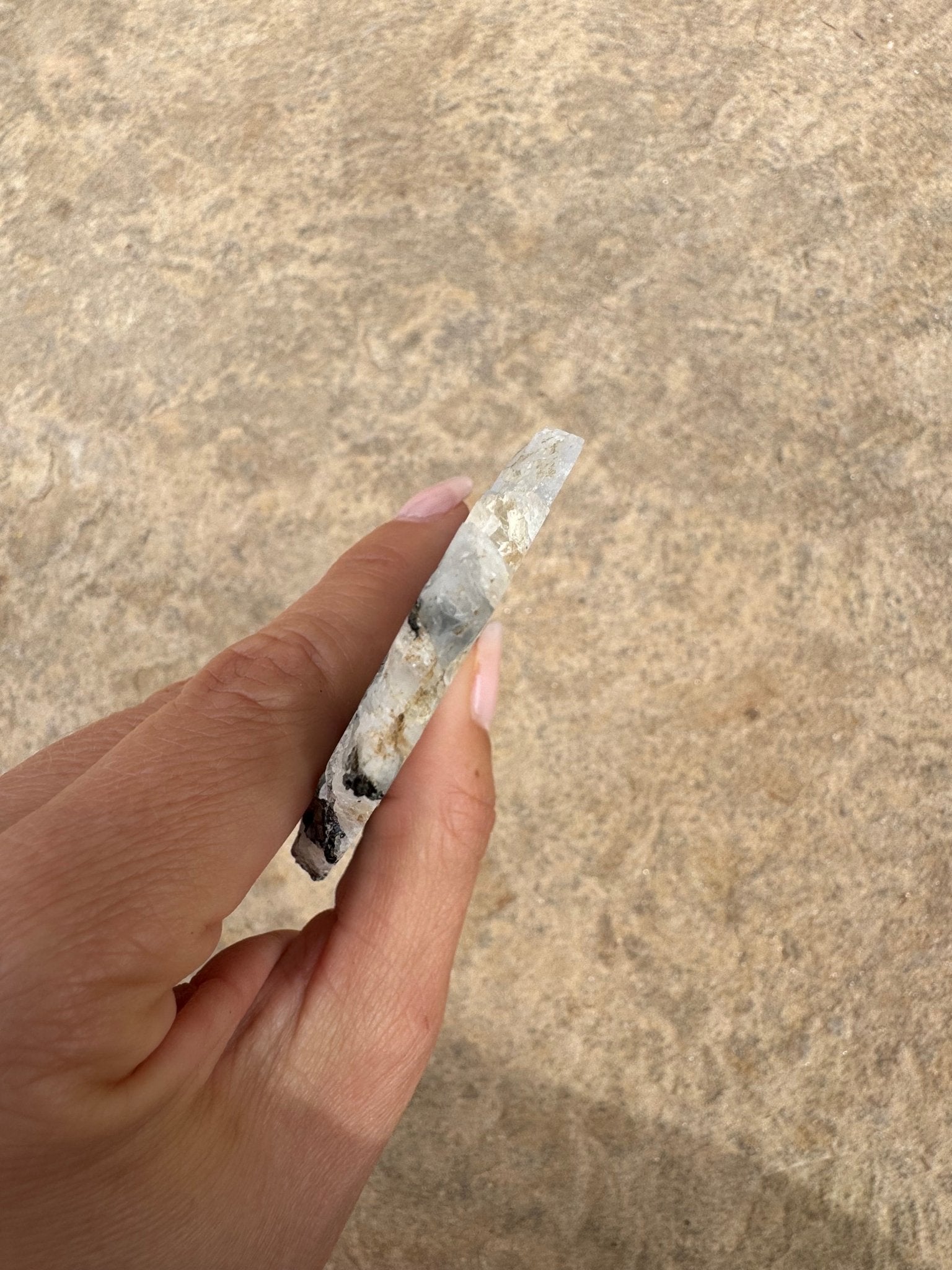 Rainbow Moonstone Polished Slab 86g - Purple Door Alchemy