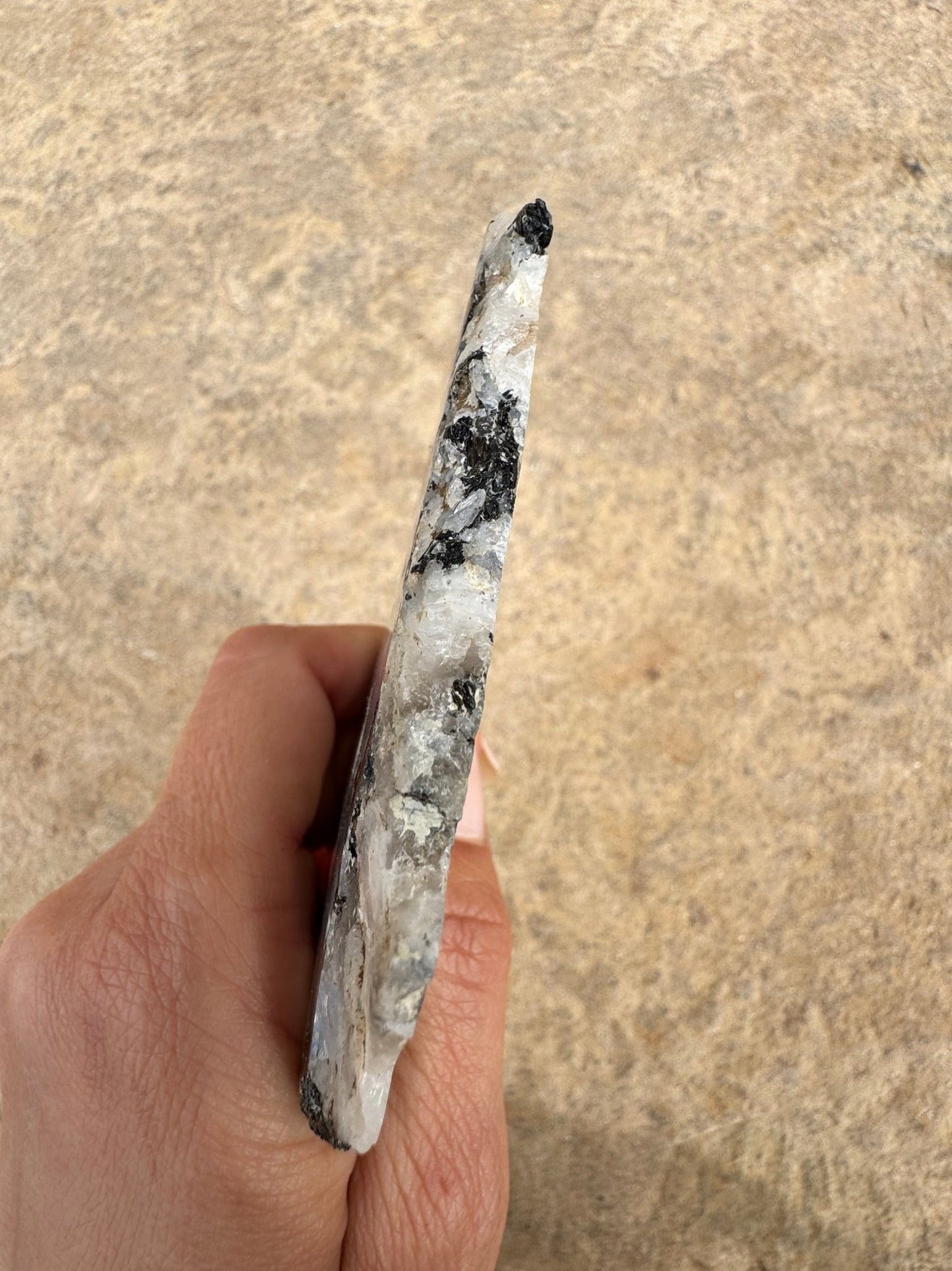 Rainbow Moonstone Polished Slab 86g - Purple Door Alchemy