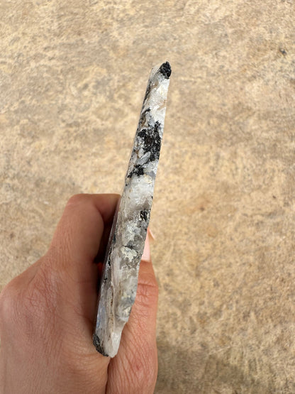 Rainbow Moonstone Polished Slab 86g - Purple Door Alchemy