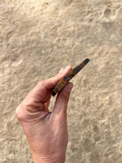 Rainbow Petrified Wood Slab 120g - Purple Door Alchemy