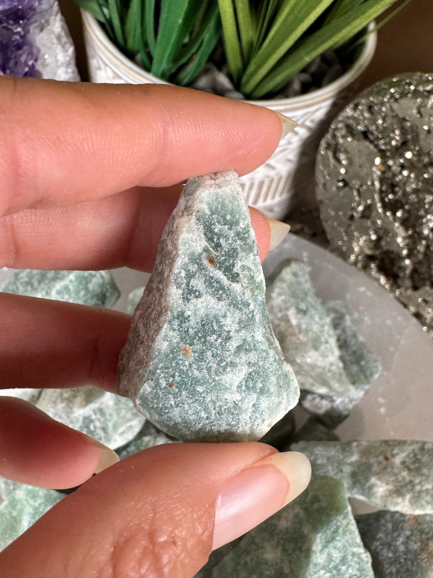 Raw Green Aventurine - Purple Door Alchemy