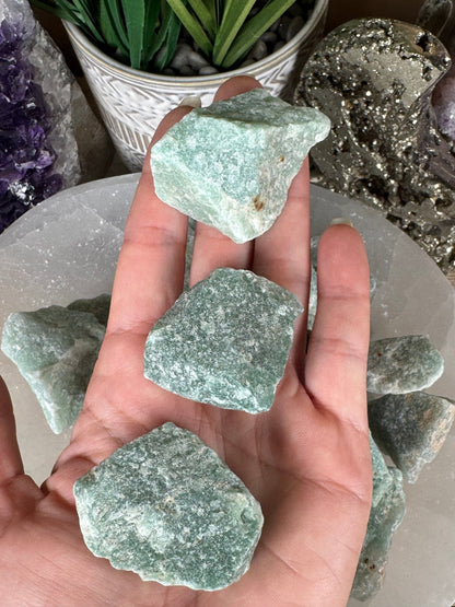 Raw Green Aventurine - Purple Door Alchemy