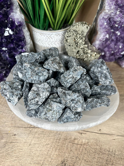 Raw Larvikite - Purple Door Alchemy