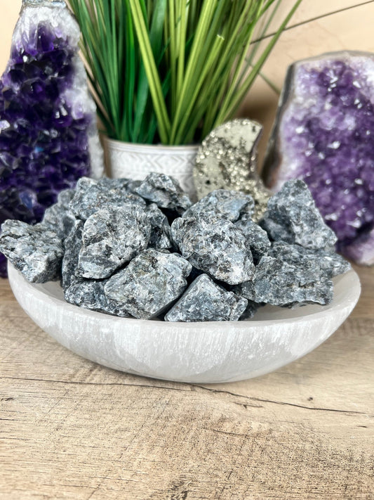 Raw Larvikite - Purple Door Alchemy