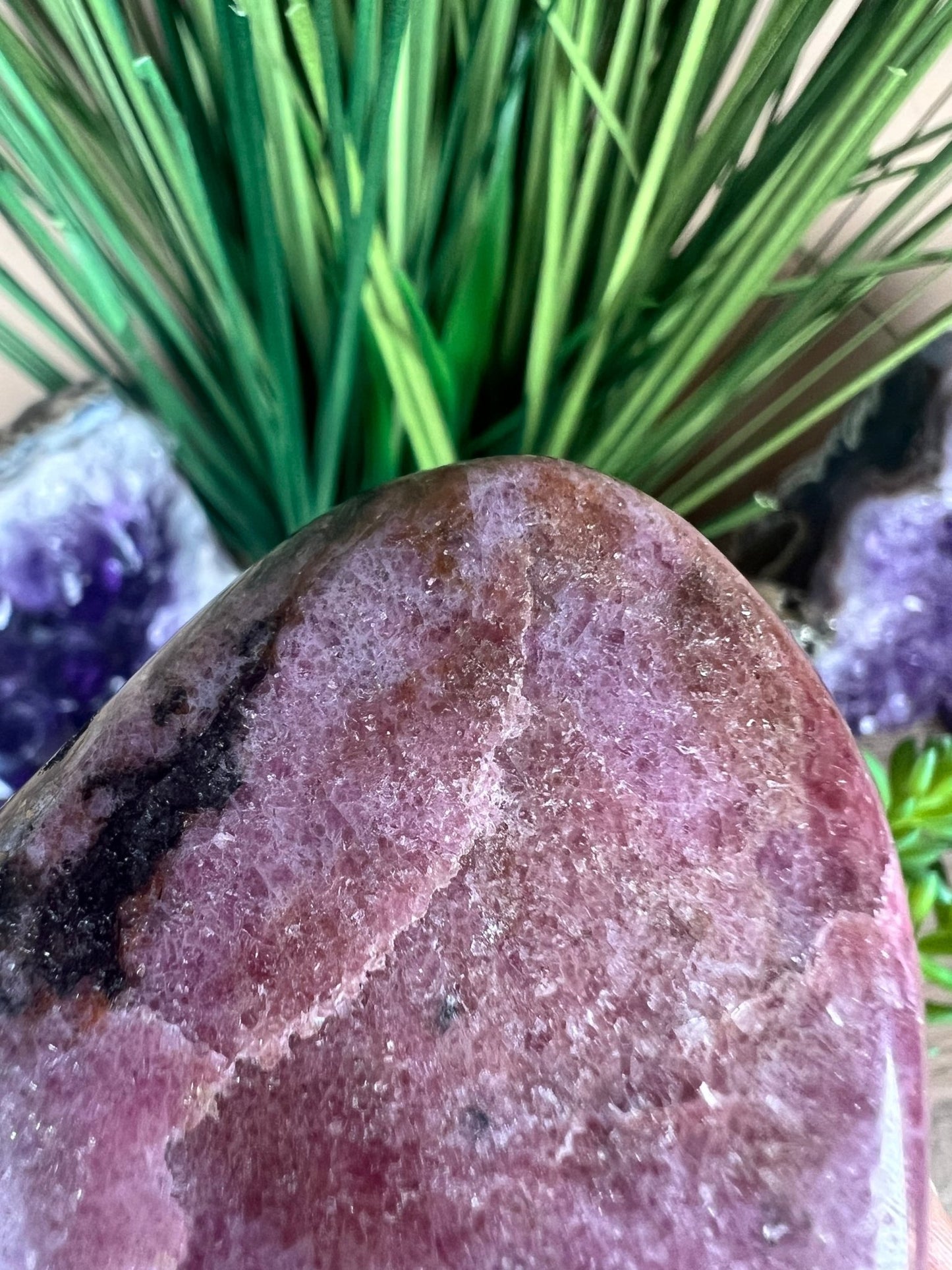 Rhodonite Freeform 64mm/2.52in - Purple Door Alchemy