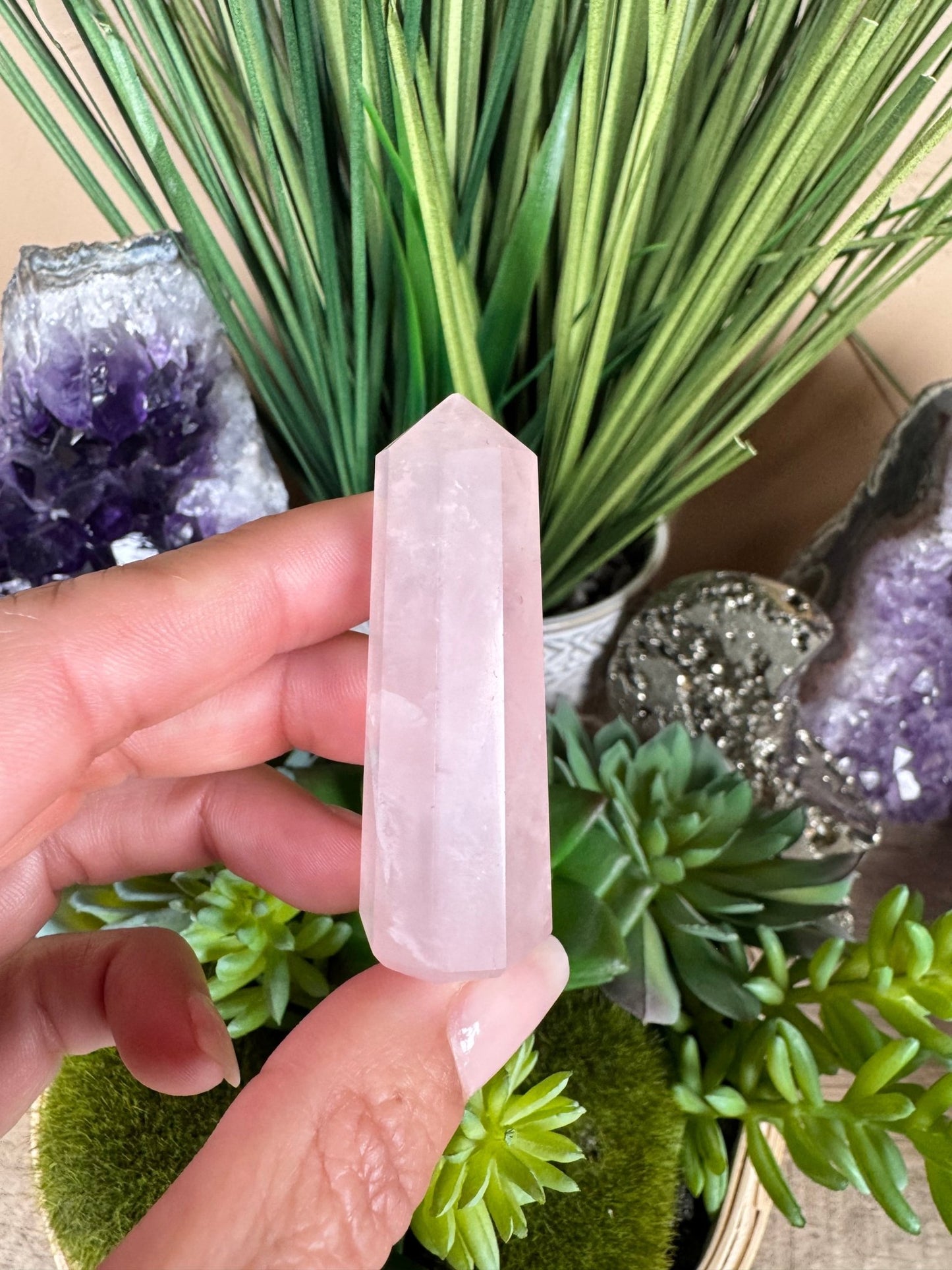 Rose Quartz Point - Purple Door Alchemy