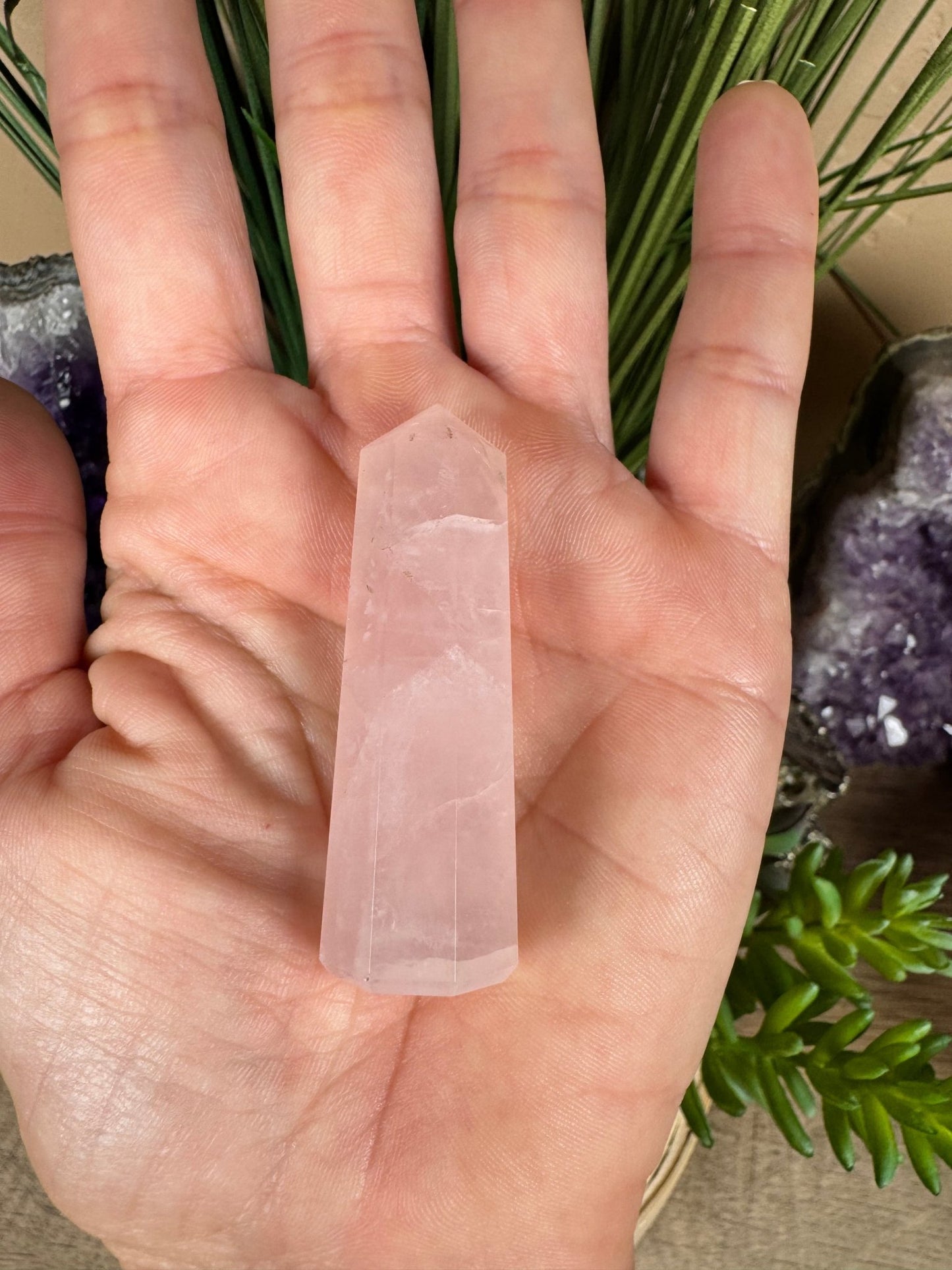 Rose Quartz Point - Purple Door Alchemy