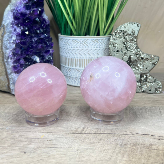Rose Quartz Sphere - Purple Door Alchemy