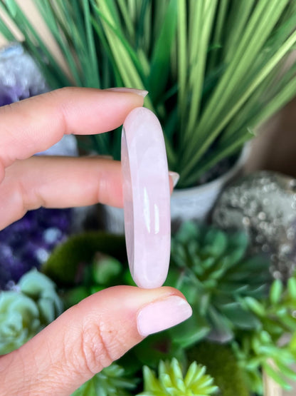 Rose Quartz Worry Stone - Purple Door Alchemy